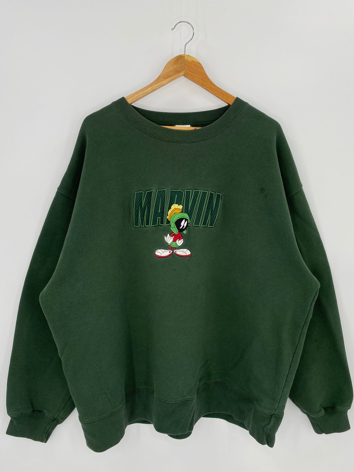 1998 WARNER BROS. LOONEY TUNES MARVIN Size XXL Vintage Sweat-shirt / 8788