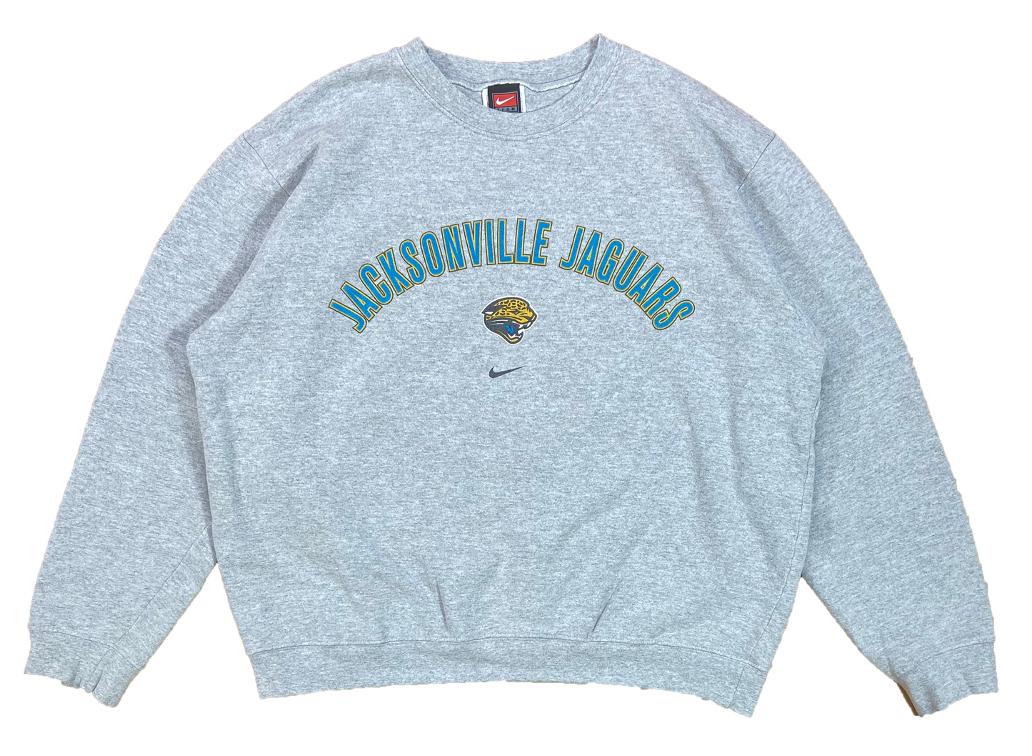 90's Nike x Jacksonville Jaguars Made in USA Vintage NFL Sweat-Shirt / 4124