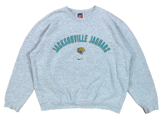 90's Nike x Jacksonville Jaguars Made in USA Vintage NFL Sweat-Shirt / 4124