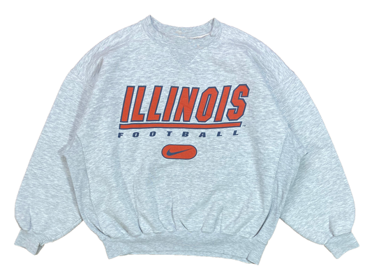 90's Nike x Illinois Football Vintage Sweat-Shirt / 4125