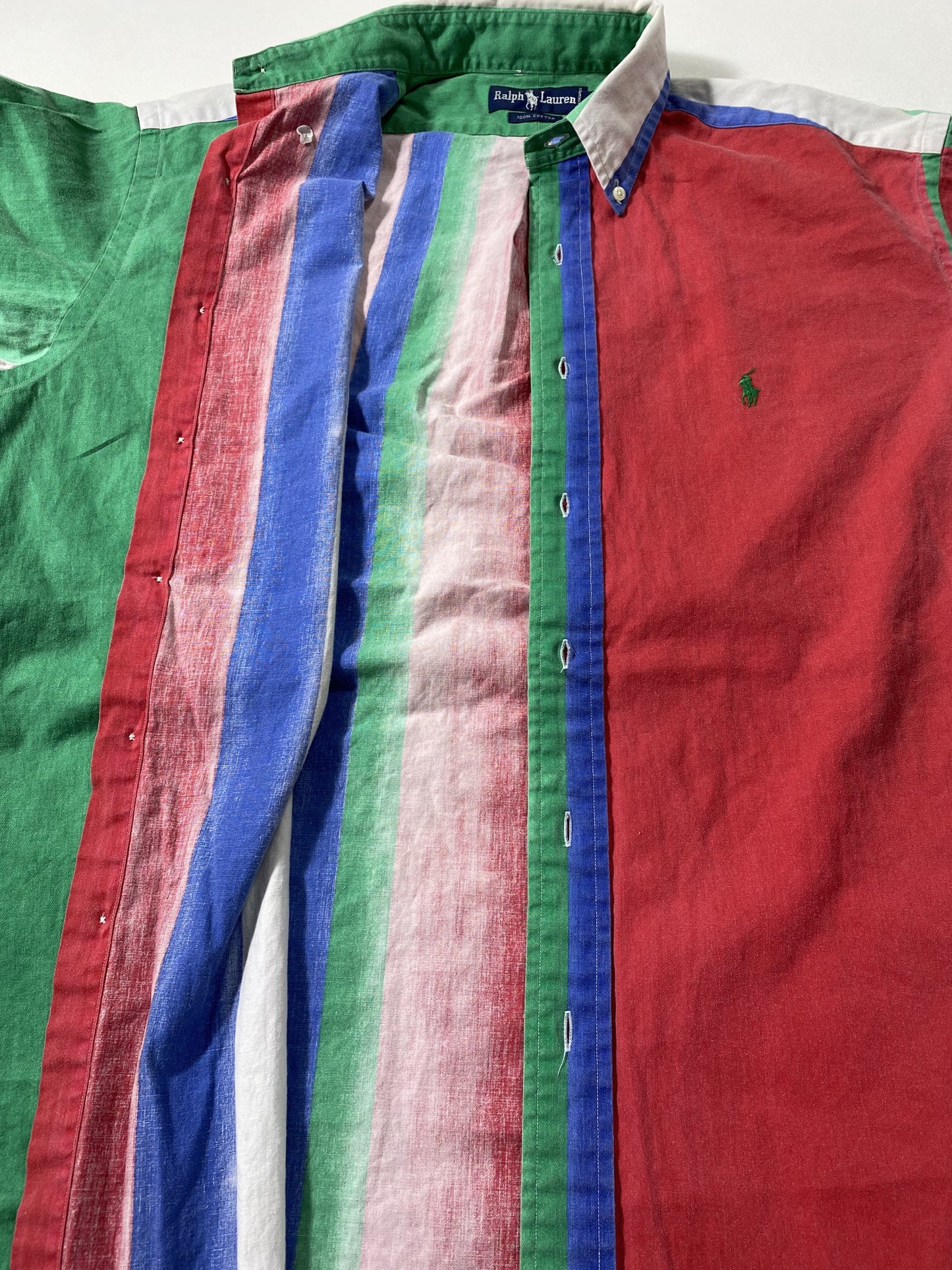 90's POLO RALPH LAUREN Size M Vintage Button Down Long Sleeve Shirt / A7347