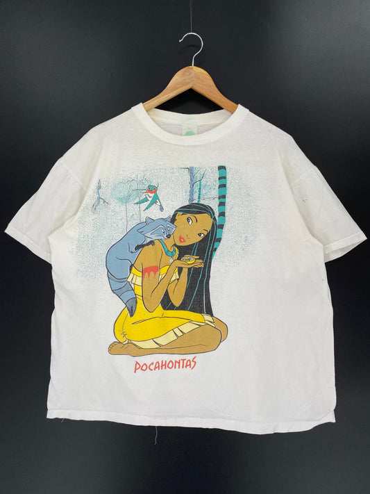 90’s DISNEY POCAHONTAS Size XL Vintage T-Shirt / K7066