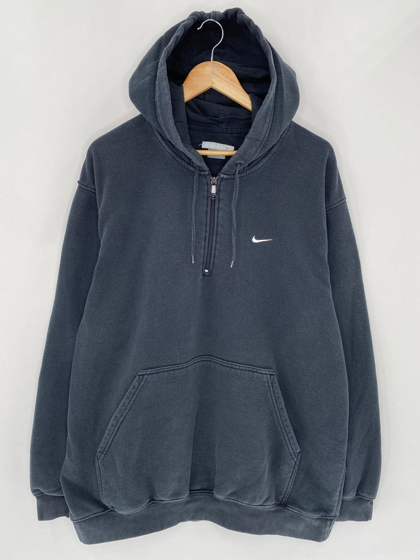 00' NIKE Size XL Vintage Half Zip Hoodie Sweat-Shirt / 5703