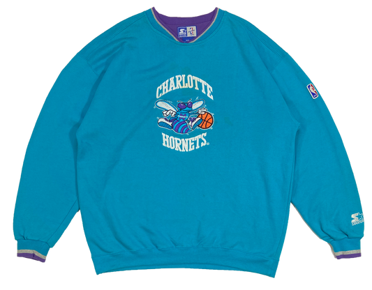 90's Starter Hornets NBA Sweat-Shirt / 4166