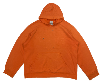 90's Nike Center Swoosh Vintage Damage Hoodie Sweat-Shirt / 4172