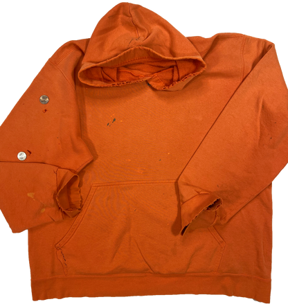 90's Nike Center Swoosh Vintage Damage Hoodie Sweat-Shirt / 4172