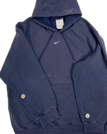 90's Nike Center Swoosh Vintage Hoodie Sweat-Shirt / 4174