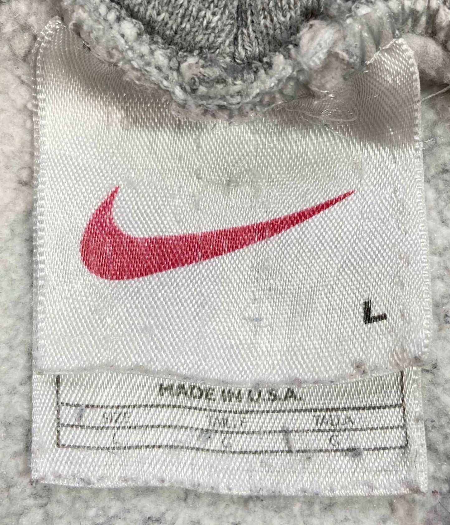 90's Nike Center Swoosh Made in USA Vintage Hoodie Sweat-Shirt / 4175