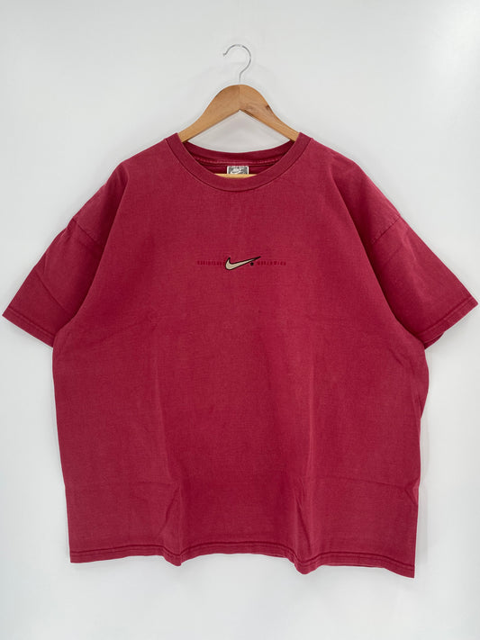 90's NIKE CENTER LOGO Made in USA Size XL Vintage T-Shirt /k239