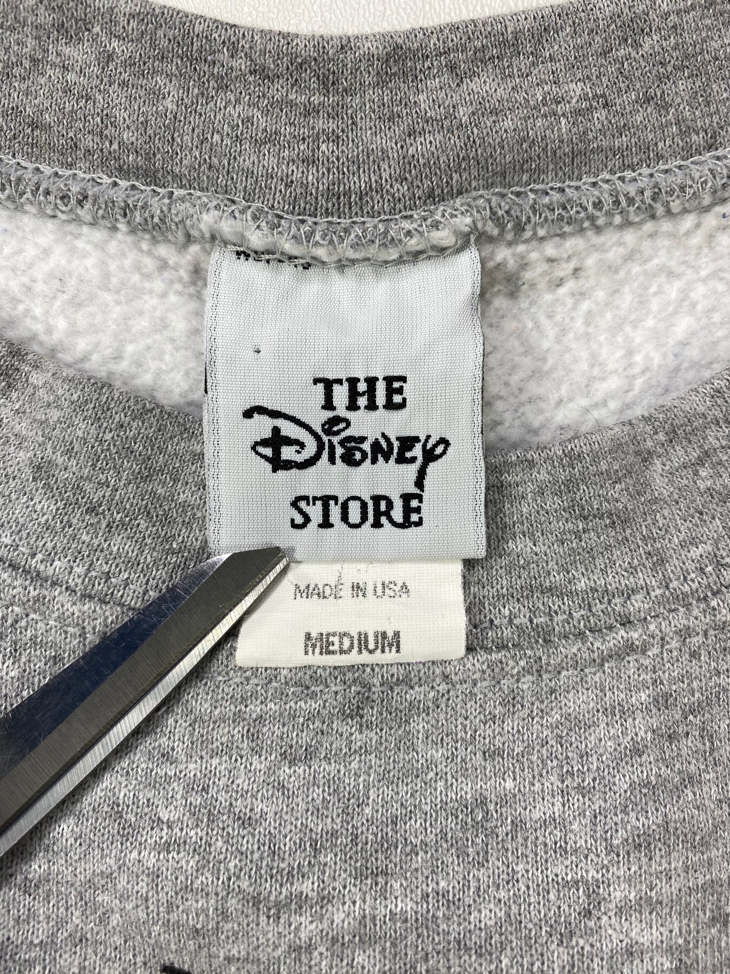 00' DISNEY Eeyore Made in USA Size M Vintage Sweat-shirt / 6216