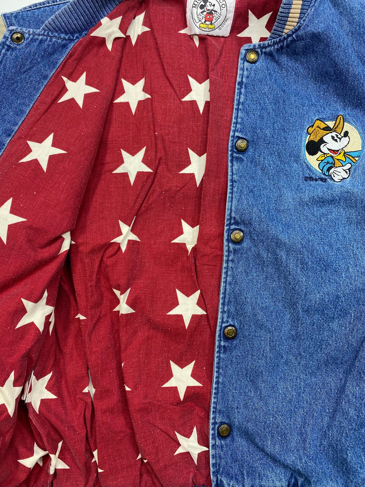 90’s Disney RODEO Mickey Size Approx.L-XL Vintage Jacket / 5655