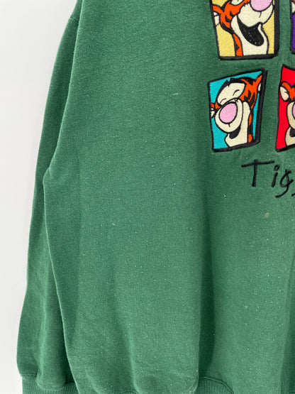 00' DISNEY TIGGER Size S Vintage Sweat-shirt / A4344