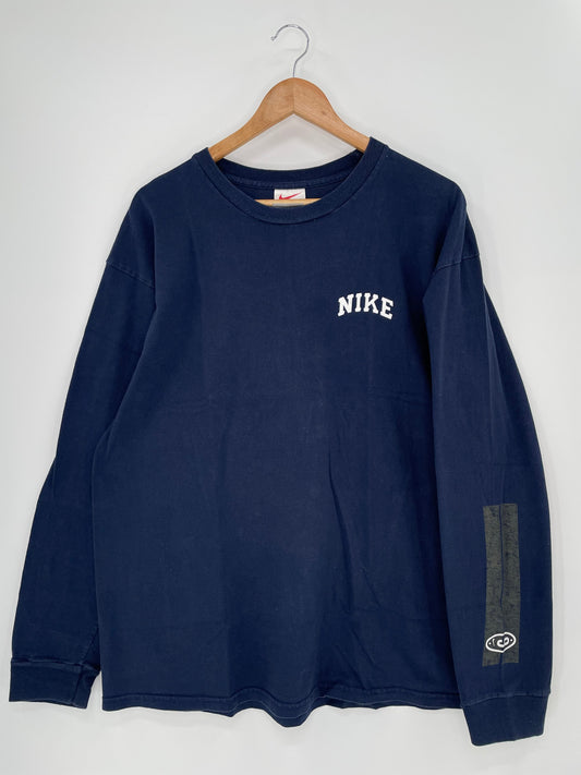 90’s NIKE Made in USA Size L Vintage Long sleeve T-shirt / A8587