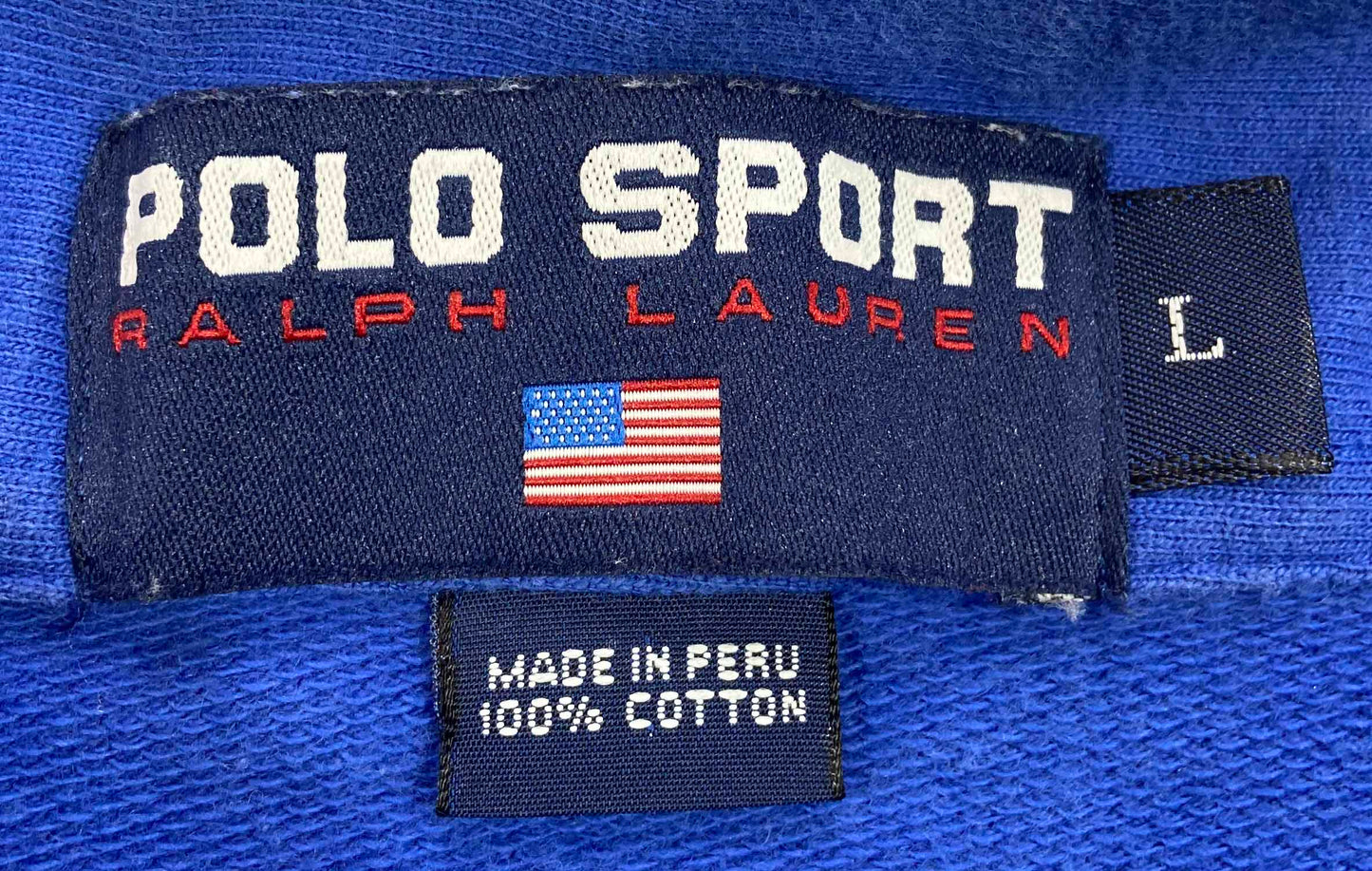 90's Polo Sport Ralph Lauren Half-Zip Vintage Sweat-Shirt / 4208