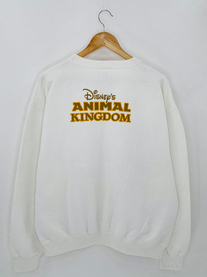 90's DISNEY ANIMAL KINGDOM Made in USA Size L Vintage Sweat-shirt   / 5957