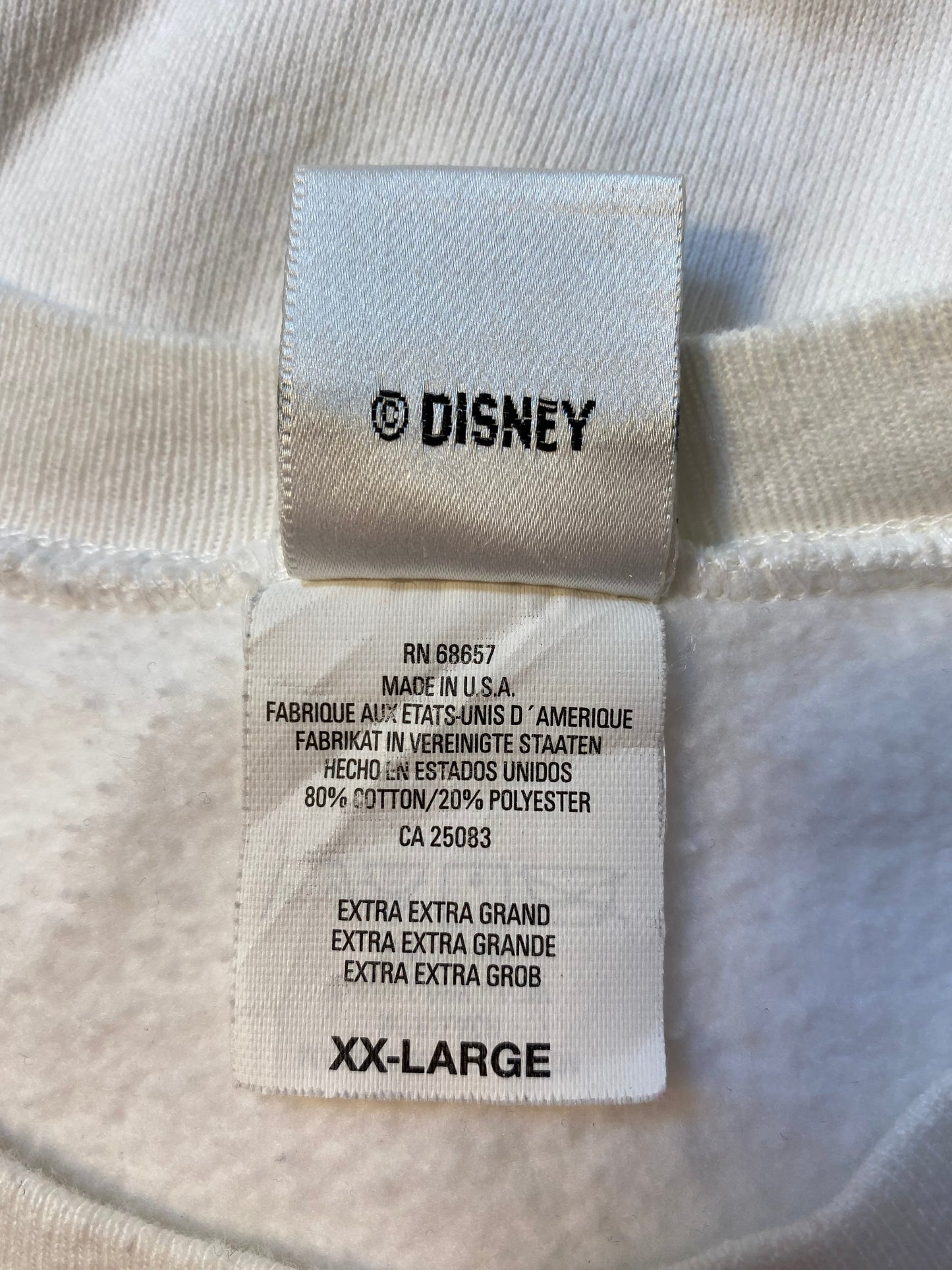00' DISNEY MICKEY Made in USA Size XXL Vintage Sweat-shirt / A4925