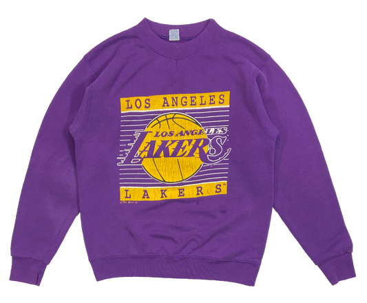 80's Los Angels Lakers Made in USA Vintage Slim Fit Sweat-Shirts / 4252
