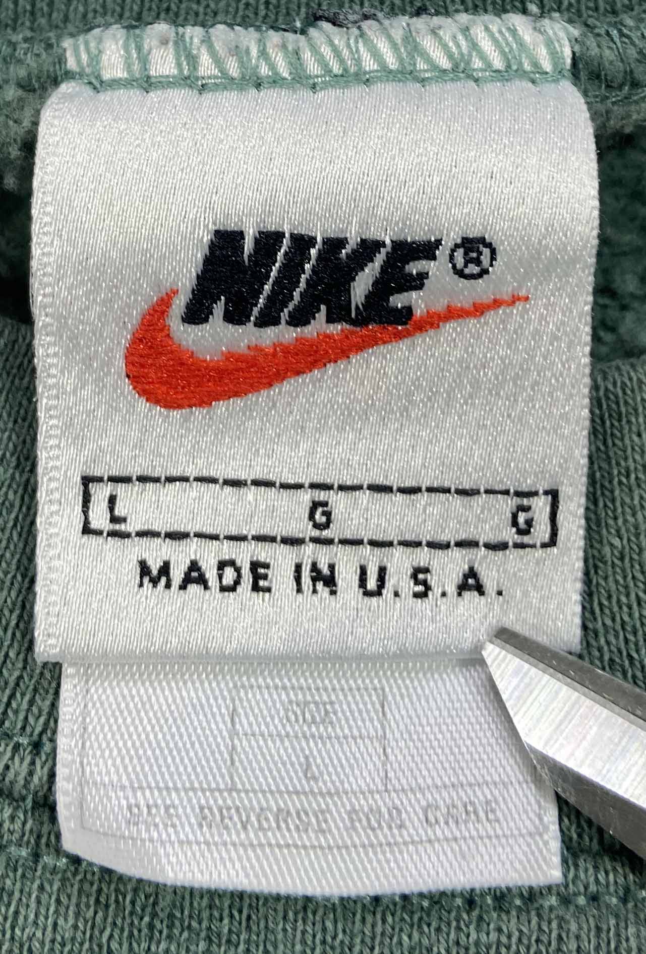 90's Nike Athletics Center Logo Made in USA Vintage Sweat-Shirt / 4257