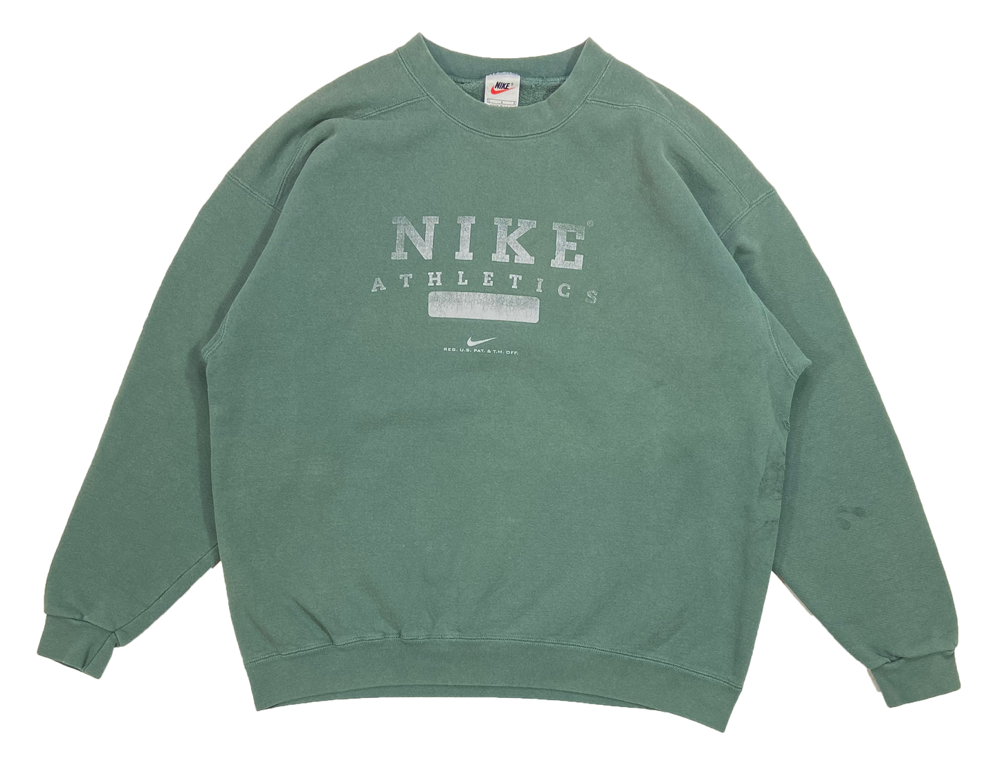 90's Nike Athletics Center Logo Made in USA Vintage Sweat-Shirt / 4257