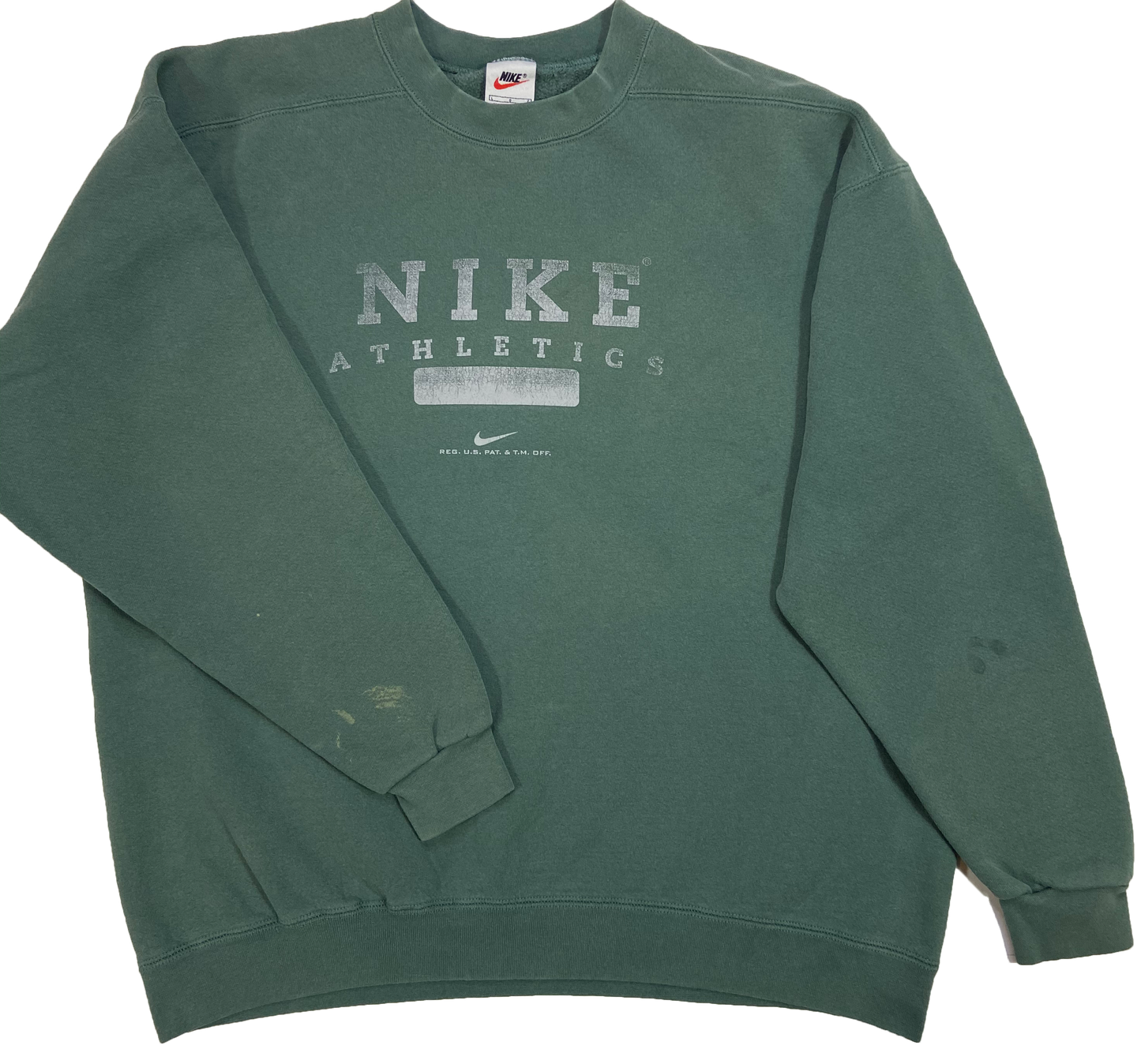 90's Nike Athletics Center Logo Made in USA Vintage Sweat-Shirt / 4257