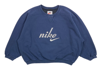 90's Nike Center Logo Vintage Ladies Shirt Length Sweat-Shirt / 4282