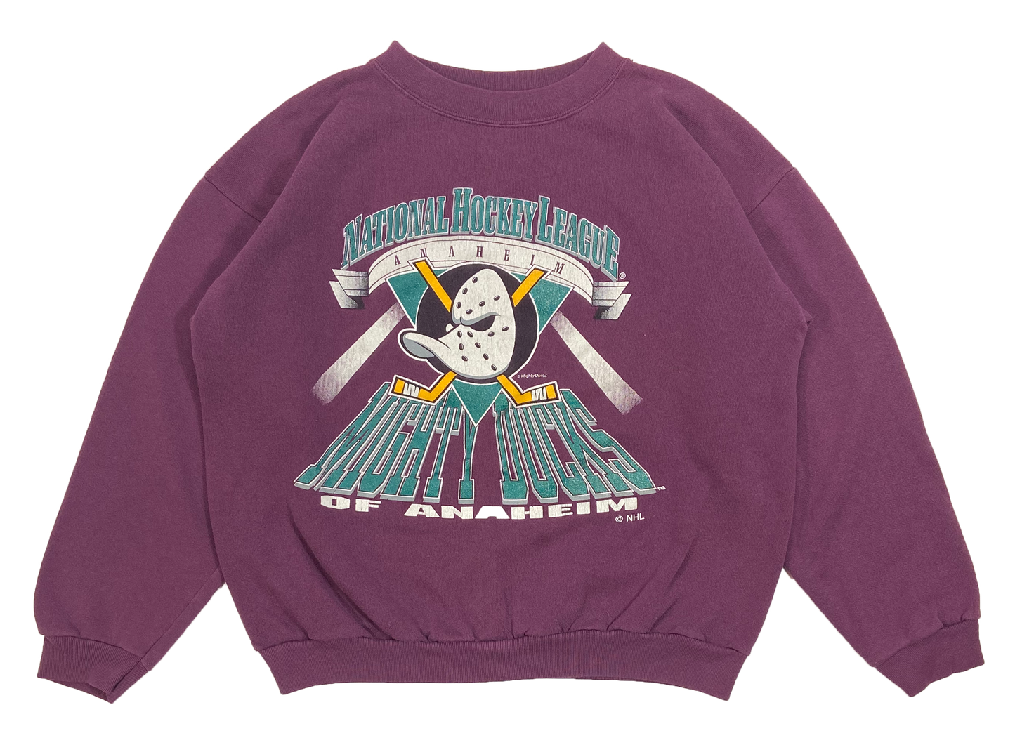 90's' Disney Anaheim Mighty Ducks NHL Vintage Sweat-Shirt / 4294