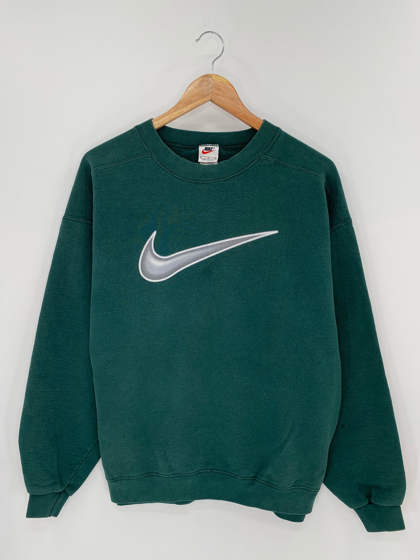 90’s NIKE BIG LOGO Made in USA Size L Vintage Sweat-shirt /9120