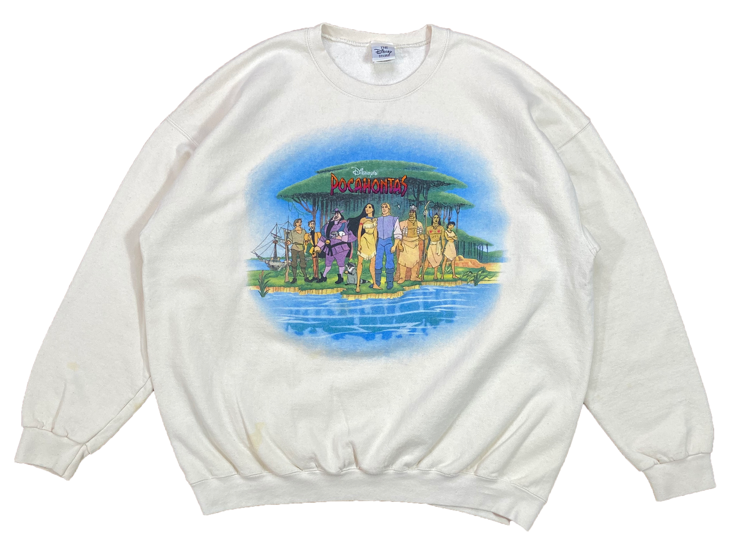 90's Vintage Pocahontas Disney Made in USA Sweat-Shirt / 4334