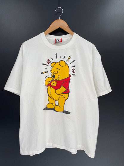 90’s DISNEY POOH Made in USA Size XL Vintage T-shirt/ K8505