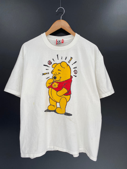 90’s DISNEY POOH Made in USA Size XL Vintage T-shirt/ K8505