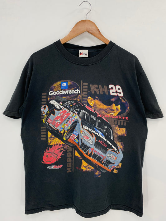 Vintage NASCAR KEVIN HARVICK Size No tag (Approx.L) Racing T-shirt / K3009