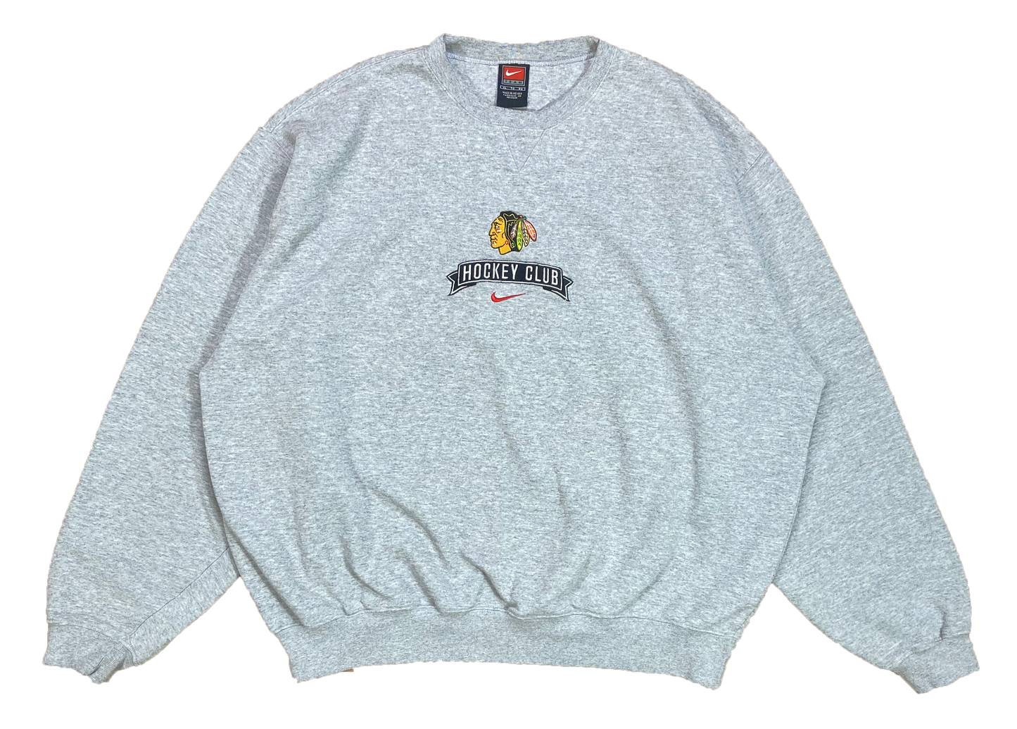 90's Nike x Chicago Blackhawks Hockey Club NHL Sweat-Shirt / 4381