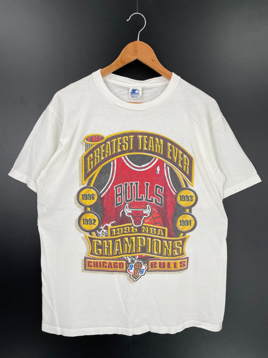 1996 CHICAGO BULLS Size M Vintage NBA T-SHIRT / K1846