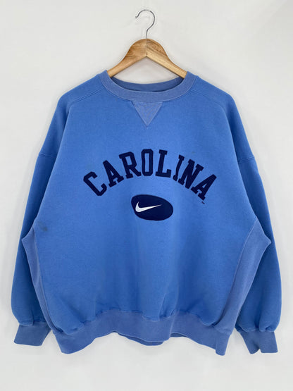 90’s NIKE CAROLINA Size Approx.XL Vintage Sweat-Shirt / 5464