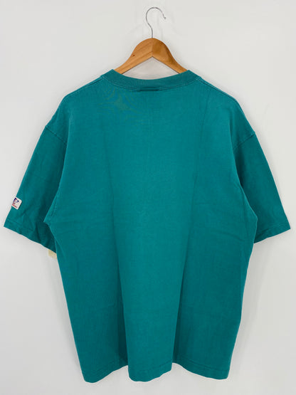 90’s MIAMI DOLPHINS Size L Vintage NFL T-Shirt /  k317
