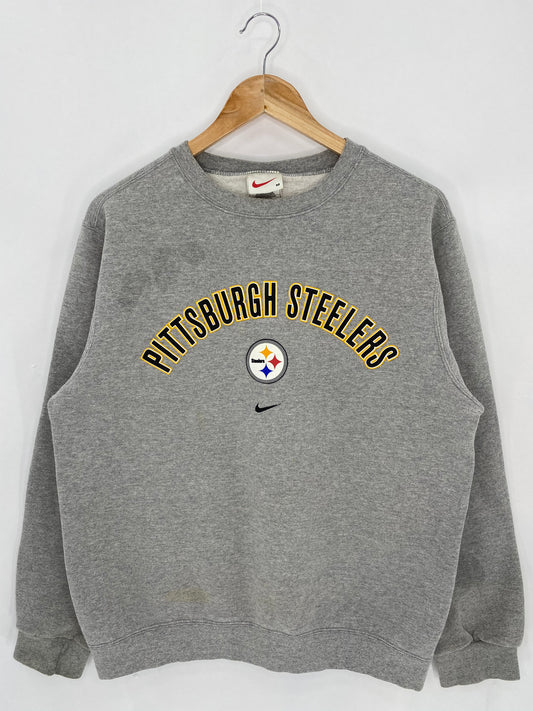 90’s NIKE PITTSBURG STEELERS Made in USA Size M Vintage NFL Sweat-shirt / 6563