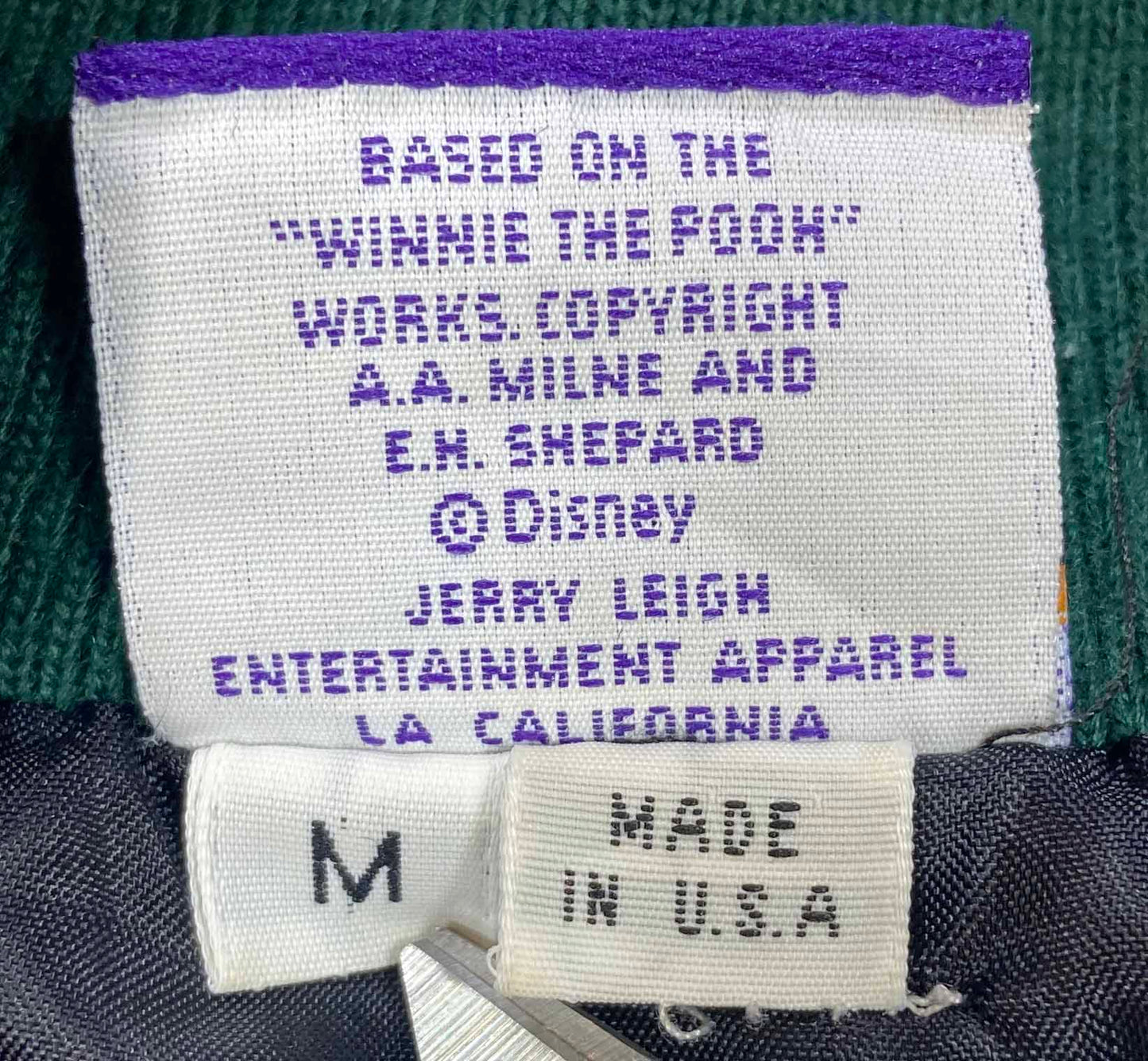 90's Winnie the Pooh Made in USA Disney Vintage Sweat-Jacket / 4424