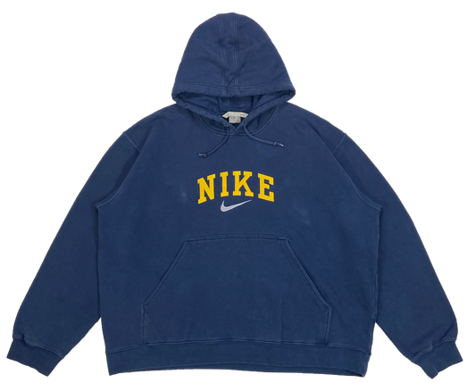 00' Nike Center Logo Vintage Hoodie Sweat-Shirt / 4429