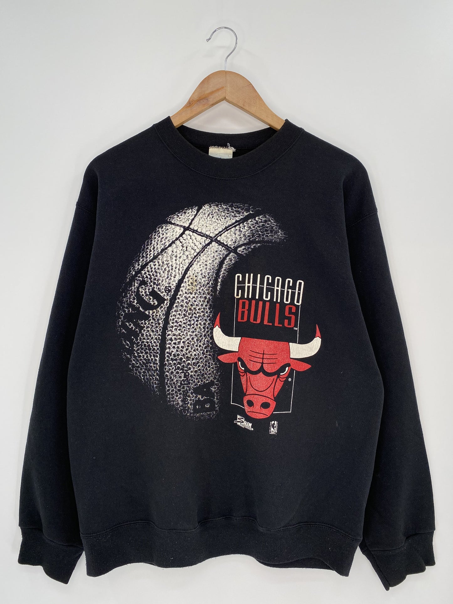 90's CHICAGO BULLS Made in USA Size L Vintage NBA Sweat-shirt / K6561