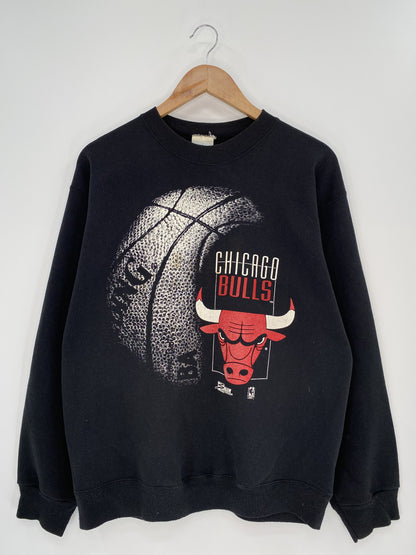 90's CHICAGO BULLS Made in USA Size L Vintage NBA Sweat-shirt / K6561