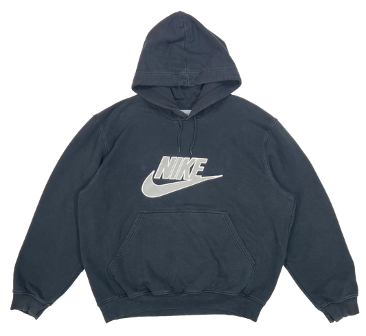 00' Nike Center Logo Vintage Hoodie Sweat-Shirt / 4455