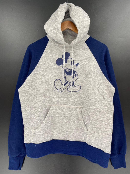 80’s DISNEY MICKEY Size L Vintage Hoodie Sweat-Shirt  / K1339