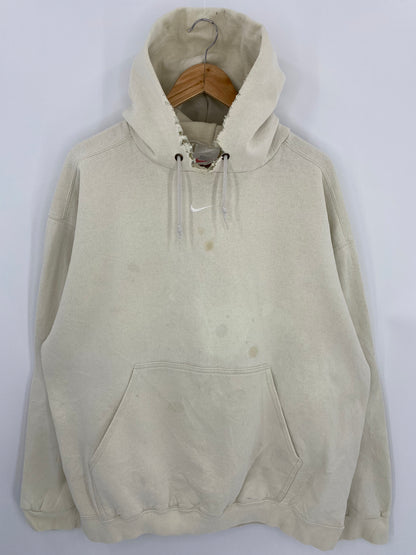 90’s NIKE Center Swoosh Made in USA Damaged Size XL Vintage Hoodie Sweat-shirt / 6903