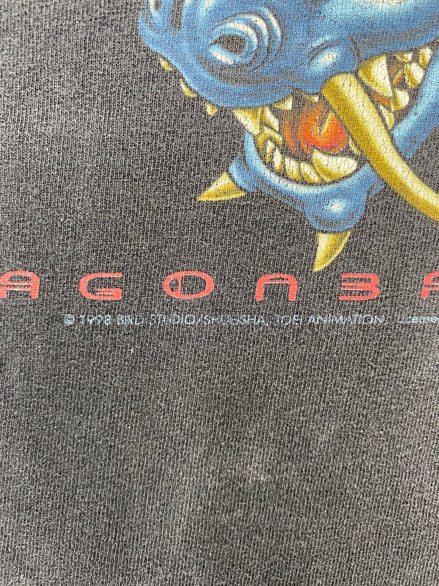 1998 DRAGONBALL Z GOKU Made in USA Size M Vintage T-Shirt / K973