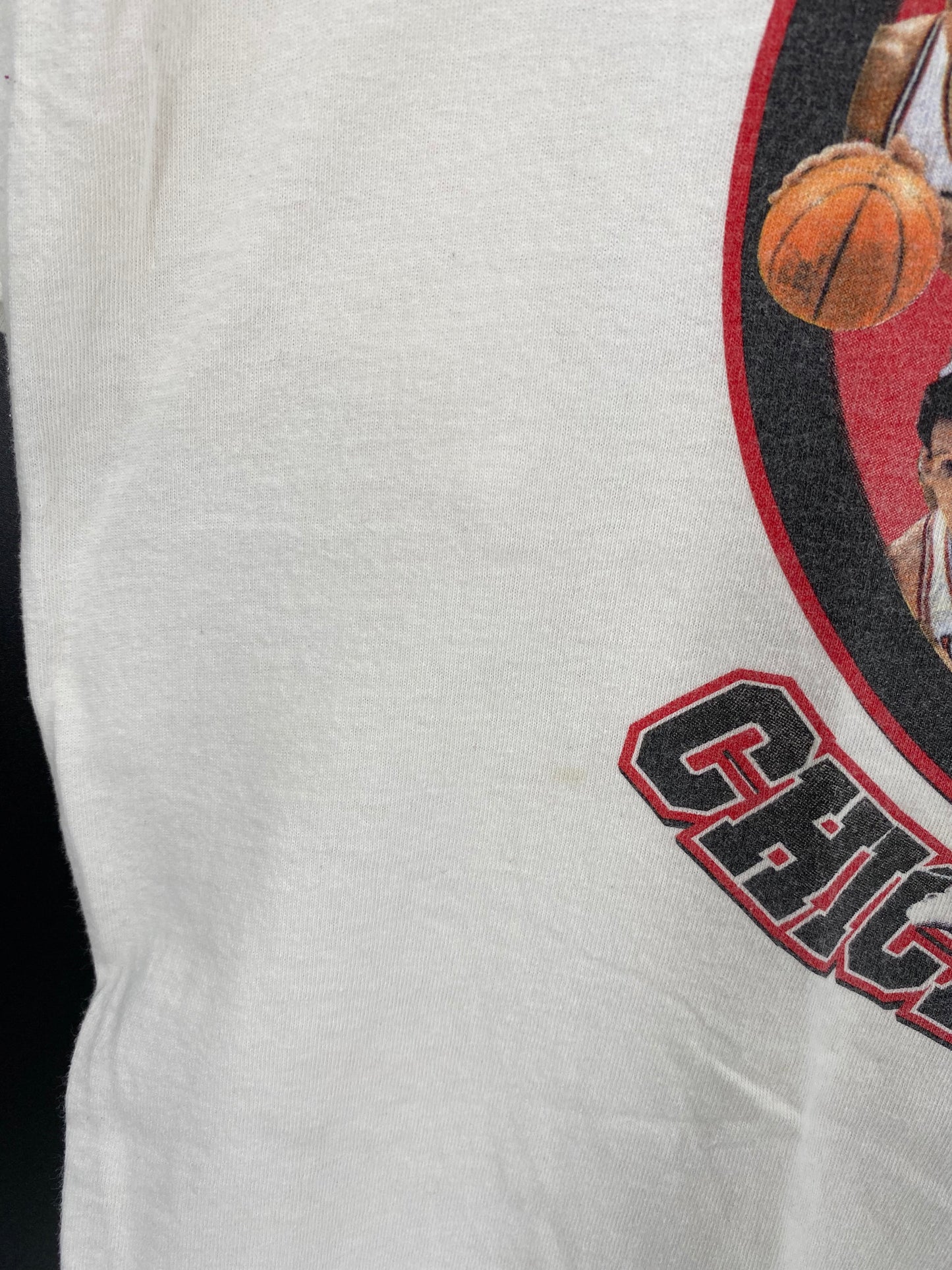 90's CHICAGO BULLS MADE IN USA Size L Vintage NBA T-Shirts / K2111