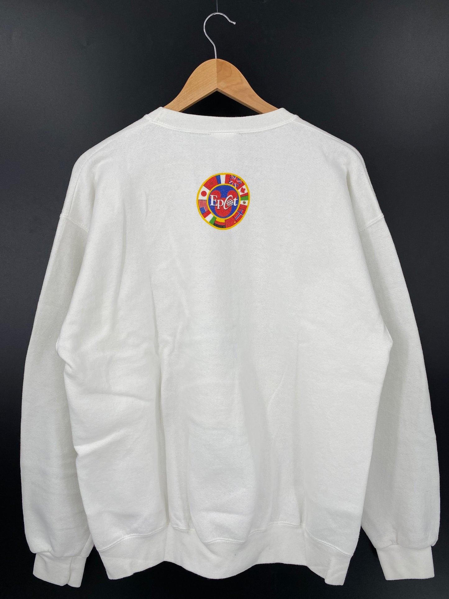 90's DISNEY MICKEY EPCOT Made in USA Size L Vintage Sweat-shirt / A5654