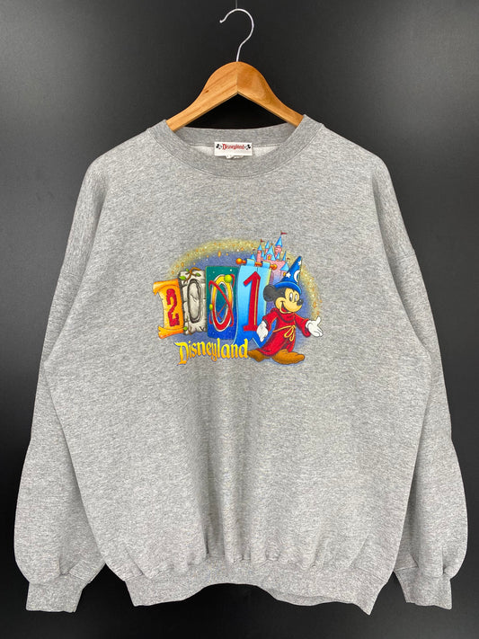 2001' DISNEY LAND MICKEY Made in USA Size XL Vintage Sweat-shirt / K2287