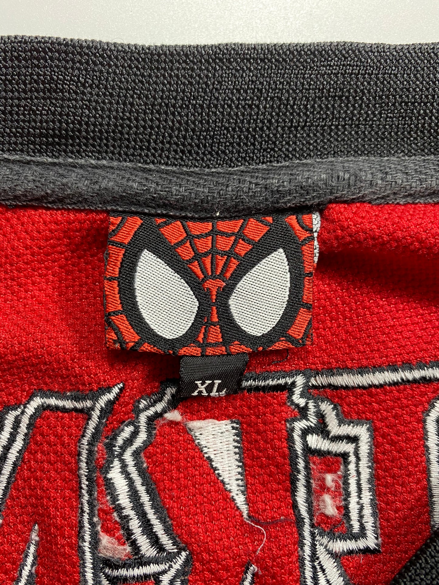 2001 MARVEL SPIDER-MAN Size XL Vintage Hockey Game Shirt / 7022