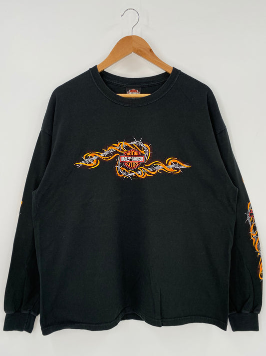 2004' HARLEY DAVIDSON Made in USA Size XL Long sleeve T-shirt / K3610