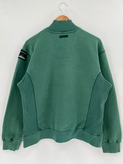 90’s ADIDAS Equipment Size S Vintage Half-zip Sweat-shirt / K2102